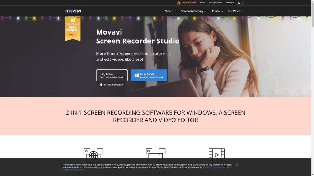 Movavi Screen Recorder Studio - Best affordable alternative to Camtasia.