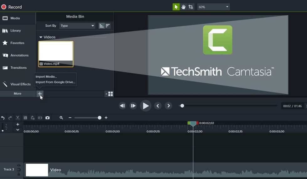 Camtasia 2022. Screen Recorder and video editor for Windows.
