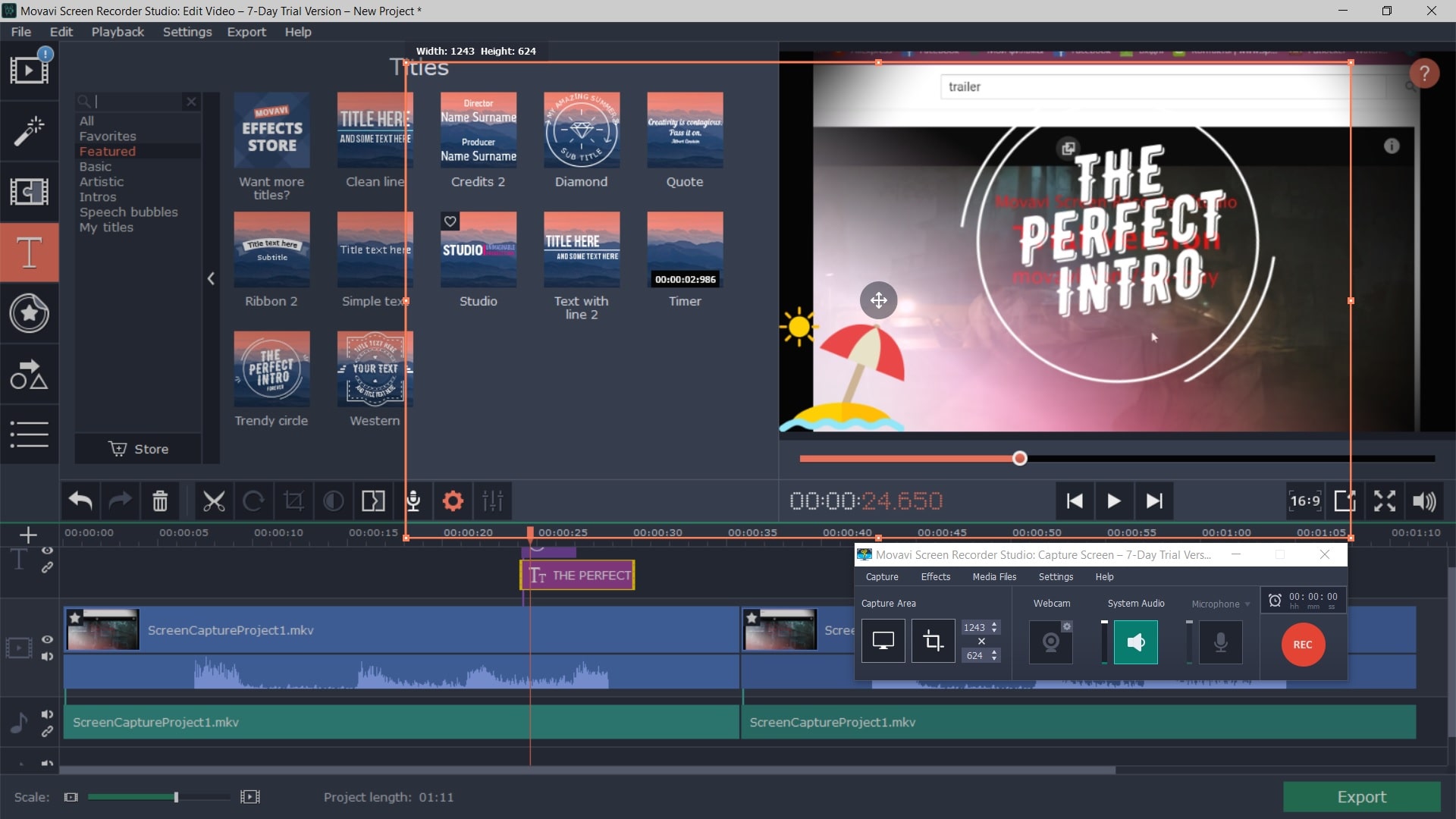 Movavi Video Editor & Screen Recorder for absolute beginner