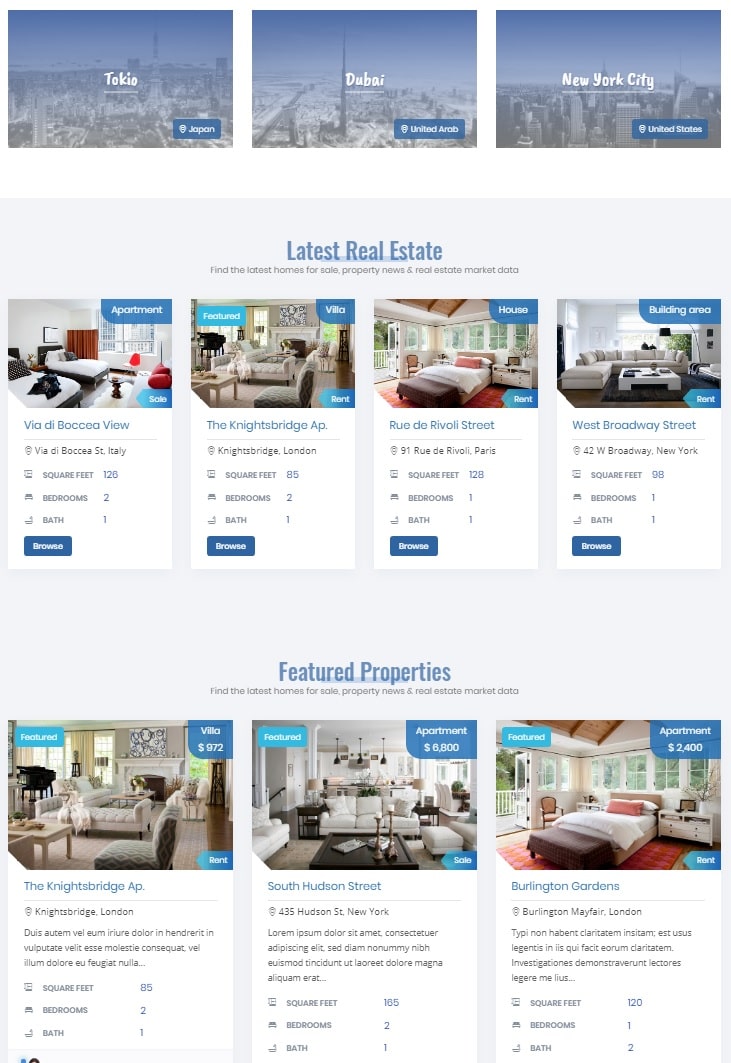 RealAX WordPress real estate theme.