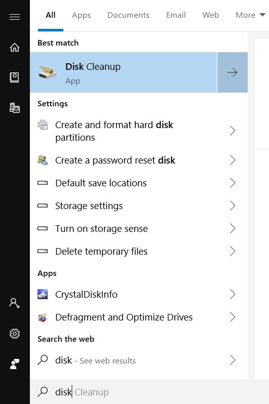 Windows 10 Disk Clean Up to improve laptop speed