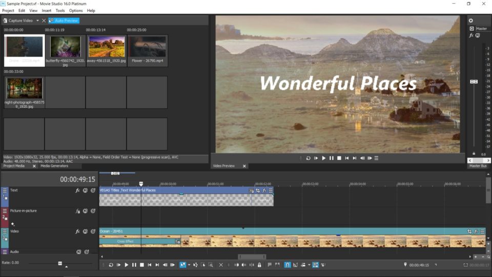 VEGAS Movie Studio 16 Platinum by MAGIX: user-friendly, easy to use video editor