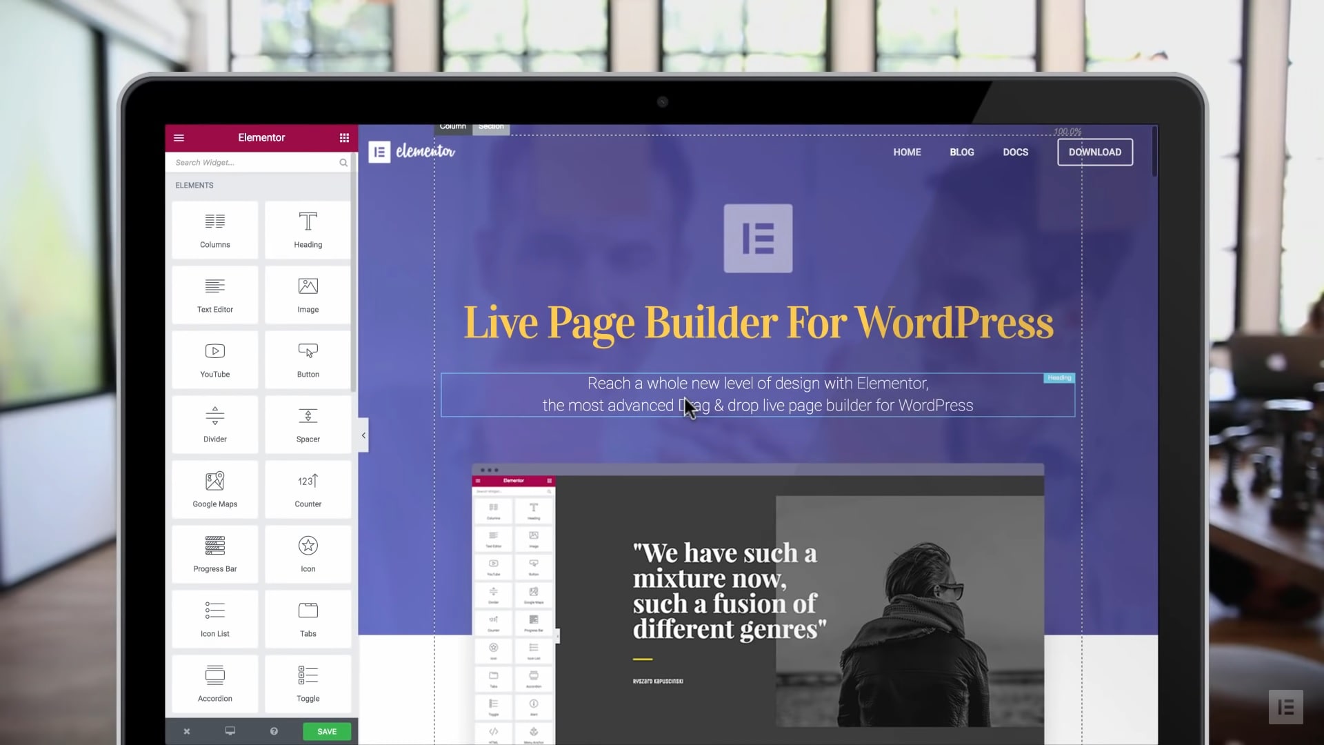 Elementor page builder WordPress