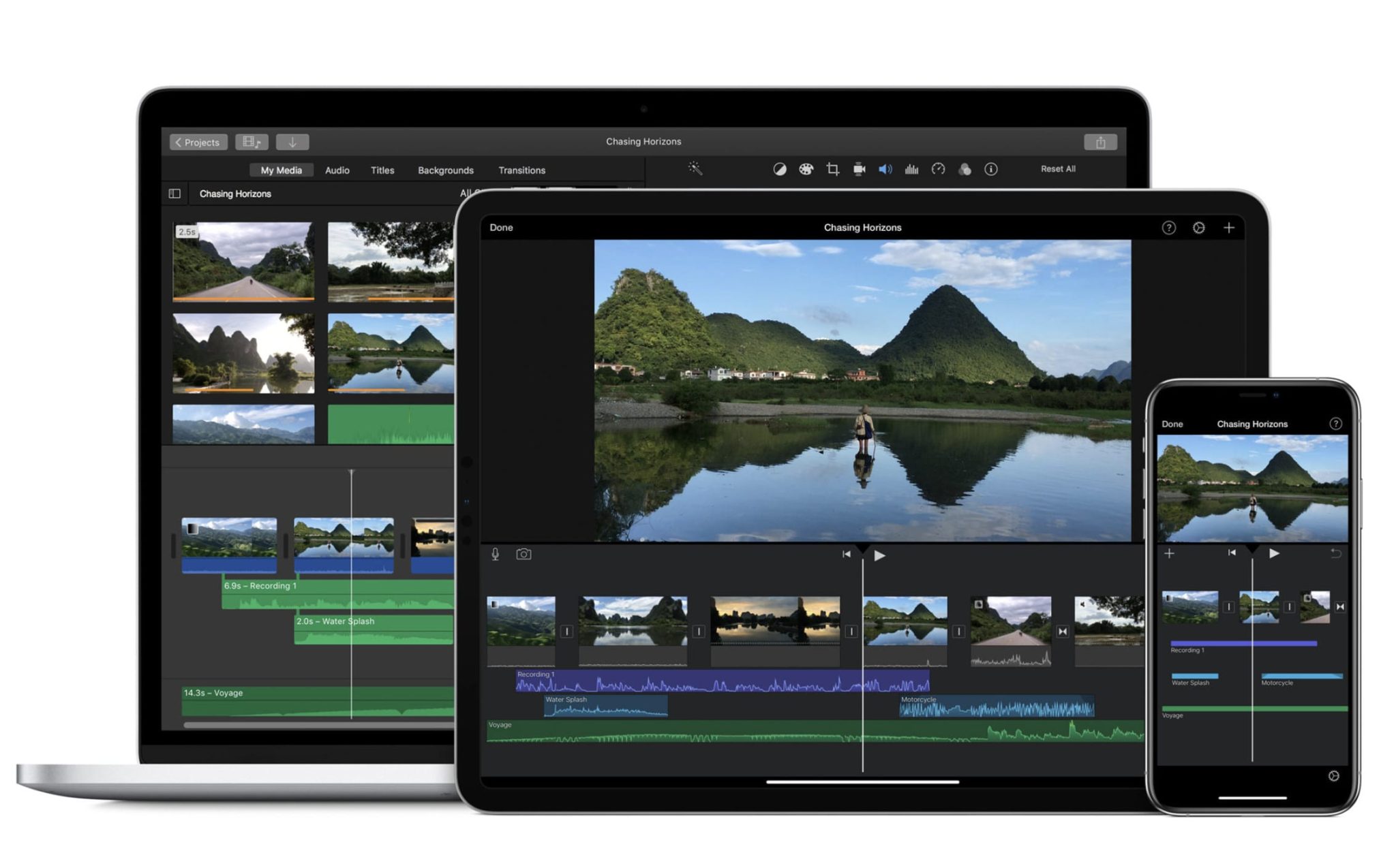 Apple iMovie entry level video editor