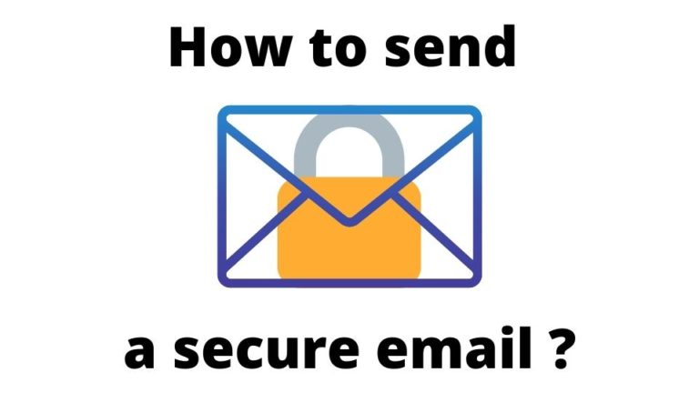 How to encrypt and send an email in a secure way?