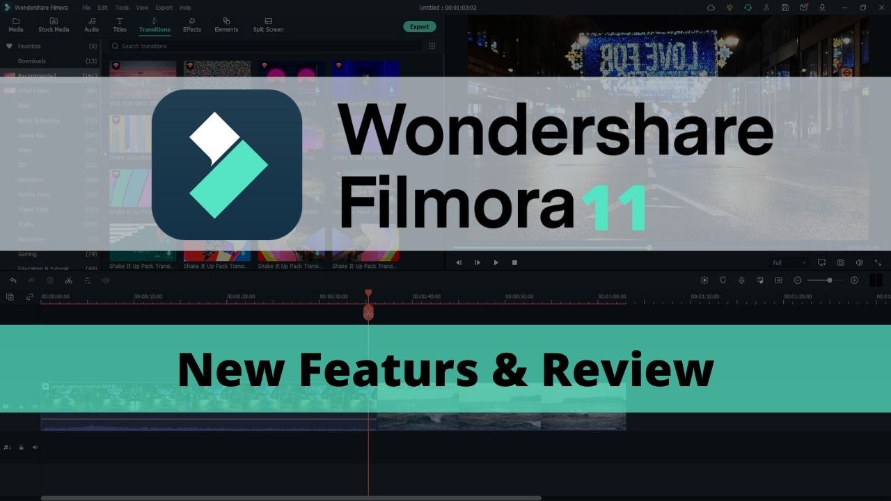 Filmora 11 review & new features